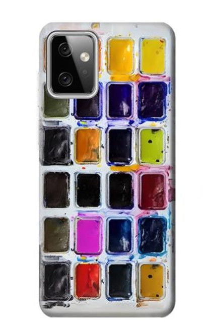 W3956 Watercolor Palette Box Graphic Hard Case and Leather Flip Case For Motorola Moto G Power (2023) 5G