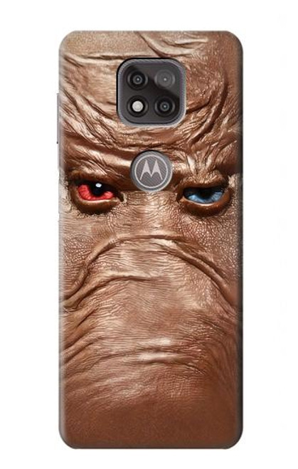 W3940 Leather Mad Face Graphic Paint Hard Case and Leather Flip Case For Motorola Moto G Power (2021)