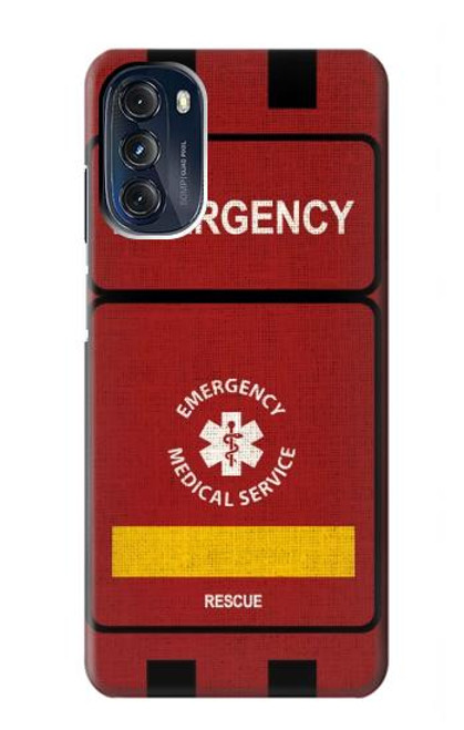 W3957 Emergency Medical Service Hard Case and Leather Flip Case For Motorola Moto G 5G (2023)