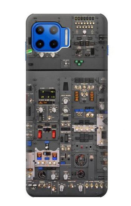 W3944 Overhead Panel Cockpit Hard Case and Leather Flip Case For Motorola Moto G 5G Plus