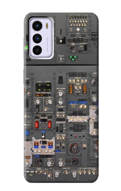 W3944 Overhead Panel Cockpit Hard Case and Leather Flip Case For Motorola Moto G42