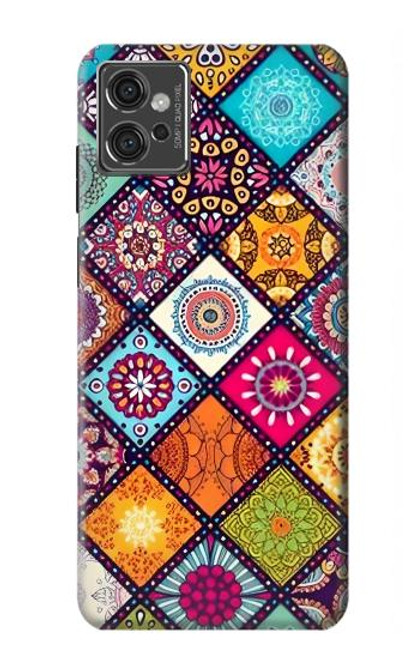 W3943 Maldalas Pattern Hard Case and Leather Flip Case For Motorola Moto G32