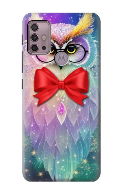 W3934 Fantasy Nerd Owl Hard Case and Leather Flip Case For Motorola Moto G30, G20, G10