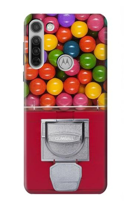 W3938 Gumball Capsule Game Graphic Hard Case and Leather Flip Case For Motorola Moto G8