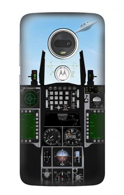 W3933 Fighter Aircraft UFO Hard Case and Leather Flip Case For Motorola Moto G7, Moto G7 Plus