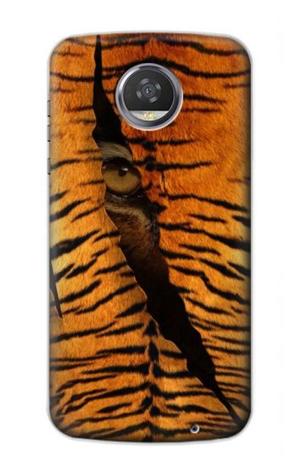 W3951 Tiger Eye Tear Marks Hard Case and Leather Flip Case For Motorola Moto Z2 Play, Z2 Force