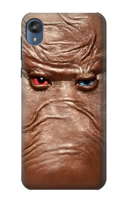 W3940 Leather Mad Face Graphic Paint Hard Case and Leather Flip Case For Motorola Moto E6, Moto E (6th Gen)