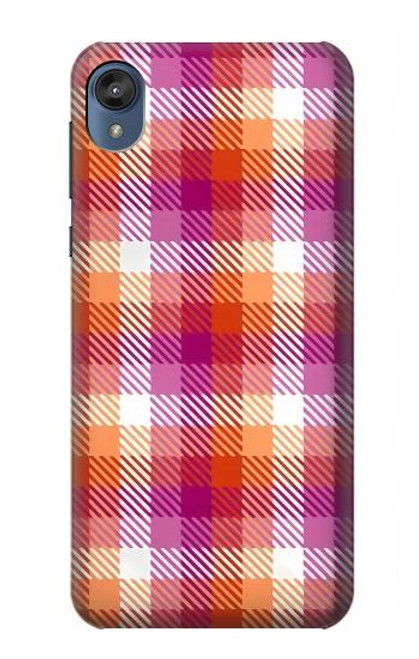 W3941 LGBT Lesbian Pride Flag Plaid Hard Case and Leather Flip Case For Motorola Moto E6, Moto E (6th Gen)