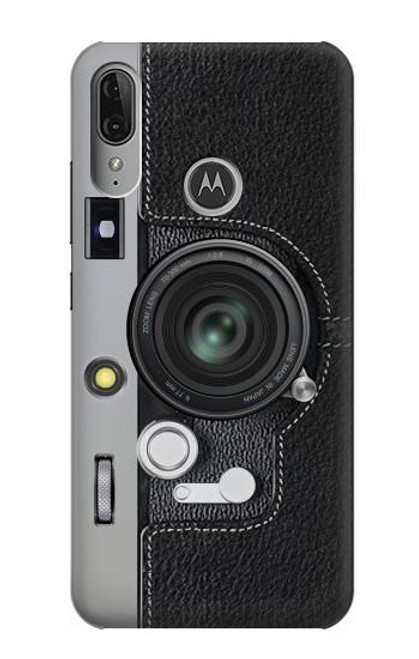 W3922 Camera Lense Shutter Graphic Print Hard Case and Leather Flip Case For Motorola Moto E6 Plus, Moto E6s