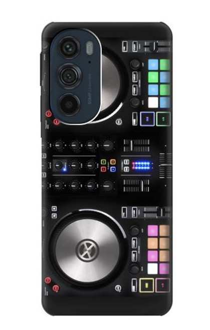 W3931 DJ Mixer Graphic Paint Hard Case and Leather Flip Case For Motorola Edge 30 Pro