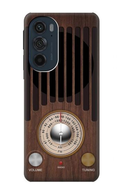 W3935 FM AM Radio Tuner Graphic Hard Case and Leather Flip Case For Motorola Edge 30 Pro