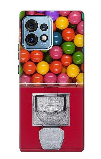 W3938 Gumball Capsule Game Graphic Hard Case and Leather Flip Case For Motorola Edge+ (2023), X40, X40 Pro, Edge 40 Pro