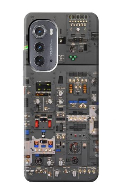 W3944 Overhead Panel Cockpit Hard Case and Leather Flip Case For Motorola Edge (2022)