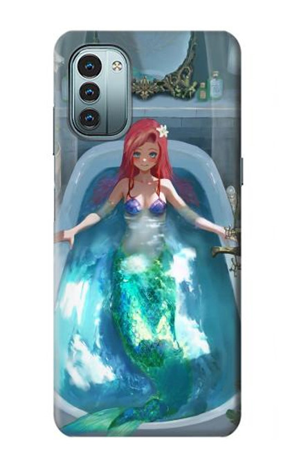 W3911 Cute Little Mermaid Aqua Spa Hard Case and Leather Flip Case For Nokia G11, G21