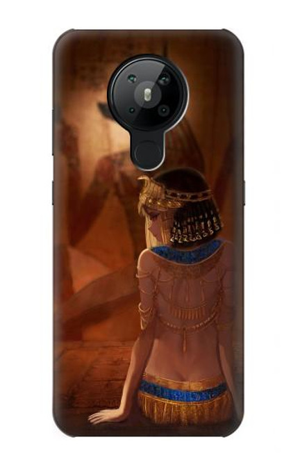 W3919 Egyptian Queen Cleopatra Anubis Hard Case and Leather Flip Case For Nokia 5.3