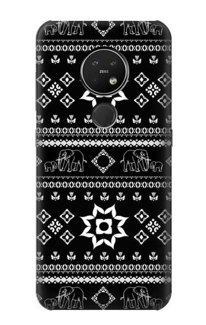 W3932 Elephant Pants Pattern Hard Case and Leather Flip Case For Nokia 7.2