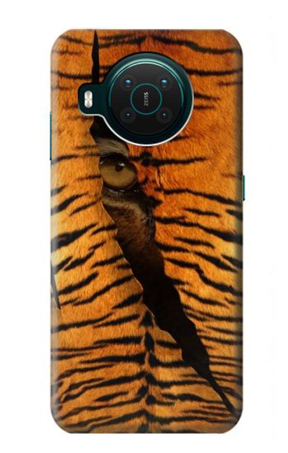 W3951 Tiger Eye Tear Marks Hard Case and Leather Flip Case For Nokia X10