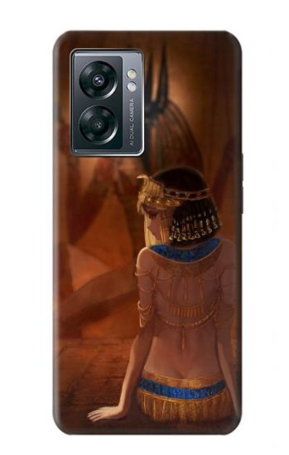 W3919 Egyptian Queen Cleopatra Anubis Hard Case and Leather Flip Case For OnePlus Nord N300