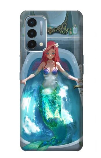 W3911 Cute Little Mermaid Aqua Spa Hard Case and Leather Flip Case For OnePlus Nord N200 5G