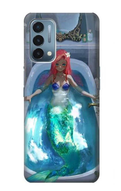 W3912 Cute Little Mermaid Aqua Spa Hard Case and Leather Flip Case For OnePlus Nord N200 5G