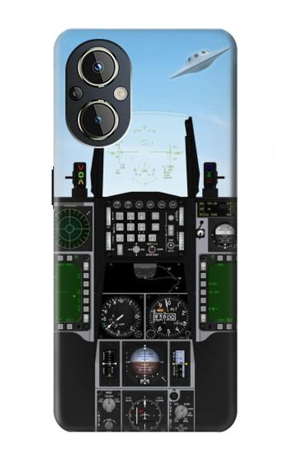 W3933 Fighter Aircraft UFO Hard Case and Leather Flip Case For OnePlus Nord N20 5G