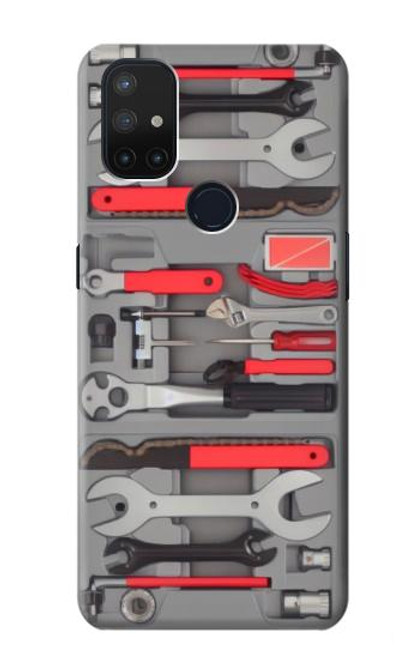W3921 Bike Repair Tool Graphic Paint Hard Case and Leather Flip Case For OnePlus Nord N10 5G