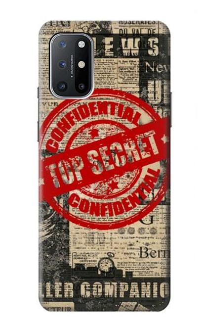 W3937 Text Top Secret Art Vintage Hard Case and Leather Flip Case For OnePlus 8T