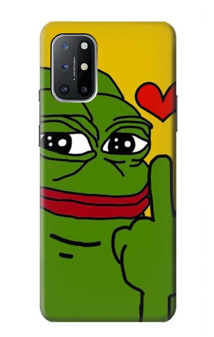 W3945 Pepe Love Middle Finger Hard Case and Leather Flip Case For OnePlus 8T