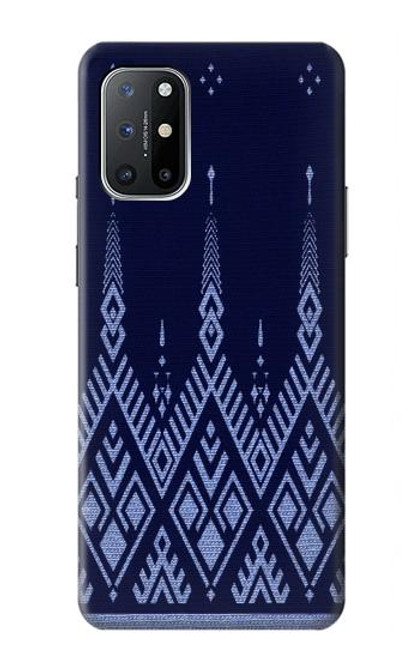 W3950 Textile Thai Blue Pattern Hard Case and Leather Flip Case For OnePlus 8T
