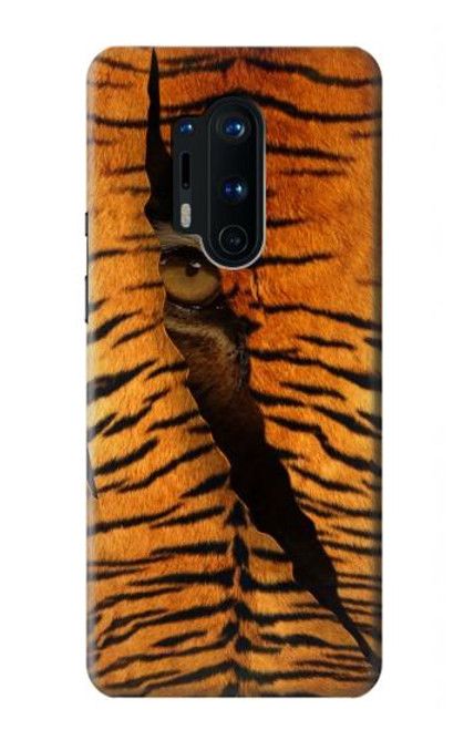 W3951 Tiger Eye Tear Marks Hard Case and Leather Flip Case For OnePlus 8 Pro