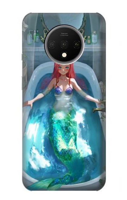 W3911 Cute Little Mermaid Aqua Spa Hard Case and Leather Flip Case For OnePlus 7T