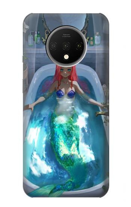 W3912 Cute Little Mermaid Aqua Spa Hard Case and Leather Flip Case For OnePlus 7T