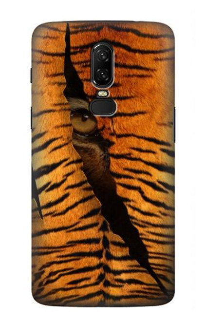 W3951 Tiger Eye Tear Marks Hard Case and Leather Flip Case For OnePlus 6