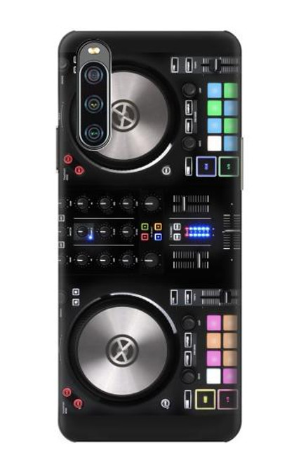 W3931 DJ Mixer Graphic Paint Hard Case and Leather Flip Case For Sony Xperia 10 IV