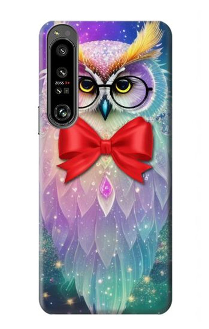 W3934 Fantasy Nerd Owl Hard Case and Leather Flip Case For Sony Xperia 1 IV