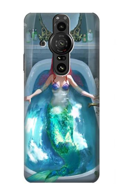 W3911 Cute Little Mermaid Aqua Spa Hard Case and Leather Flip Case For Sony Xperia Pro-I