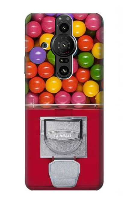 W3938 Gumball Capsule Game Graphic Hard Case and Leather Flip Case For Sony Xperia Pro-I