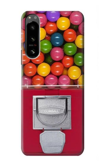 W3938 Gumball Capsule Game Graphic Hard Case and Leather Flip Case For Sony Xperia 5 IV
