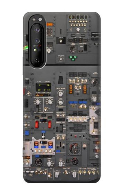 W3944 Overhead Panel Cockpit Hard Case and Leather Flip Case For Sony Xperia 1 II