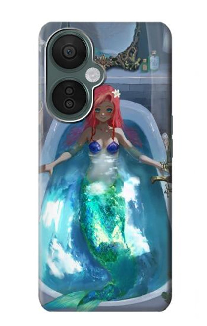 W3912 Cute Little Mermaid Aqua Spa Hard Case and Leather Flip Case For OnePlus Nord CE 3 Lite, Nord N30 5G