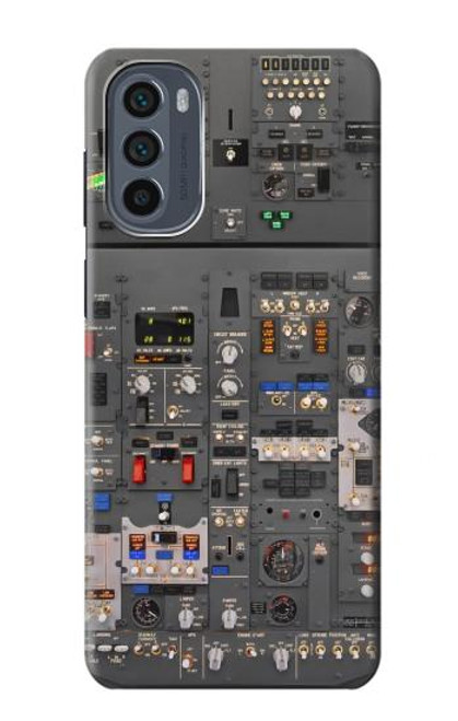W3944 Overhead Panel Cockpit Hard Case and Leather Flip Case For Motorola Moto G62 5G