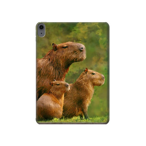 W3917 Capybara Family Giant Guinea Pig Tablet Hard Case For iPad Air (2022,2020, 4th, 5th), iPad Pro 11 (2022, 6th)