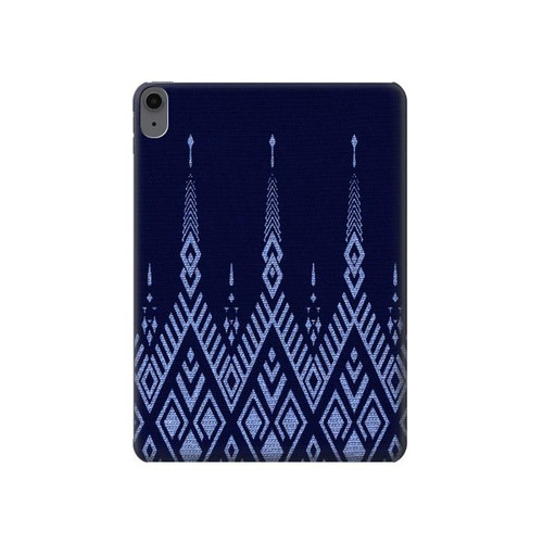 W3950 Textile Thai Blue Pattern Tablet Hard Case For iPad Air (2022,2020, 4th, 5th), iPad Pro 11 (2022, 6th)