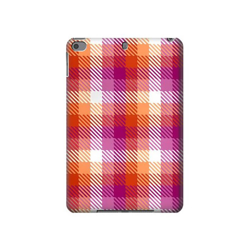W3941 LGBT Lesbian Pride Flag Plaid Tablet Hard Case For iPad mini 4, iPad mini 5, iPad mini 5 (2019)