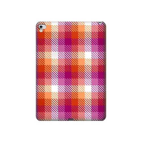 W3941 LGBT Lesbian Pride Flag Plaid Tablet Hard Case For iPad Pro 12.9 (2015,2017)