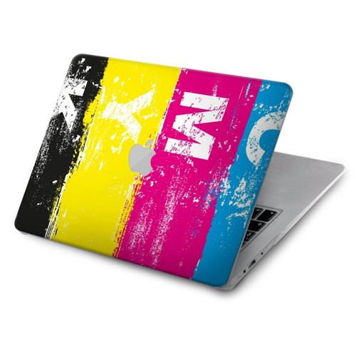W3930 Cyan Magenta Yellow Key Hard Case Cover For MacBook Air 13″ (2022,2024) - A2681, A3113