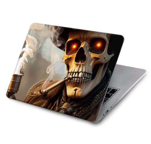 W3949 Steampunk Skull Smoking Hard Case Cover For MacBook Air 13″ (2022,2024) - A2681, A3113