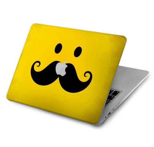 W1145 Yellow Mustache Sun Hard Case Cover For MacBook Air 15″ (2023,2024) - A2941, A3114