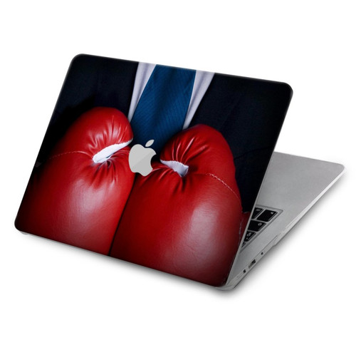 W2261 Businessman Black Suit With Boxing Gloves Hard Case Cover For MacBook Air 15″ (2023,2024) - A2941, A3114