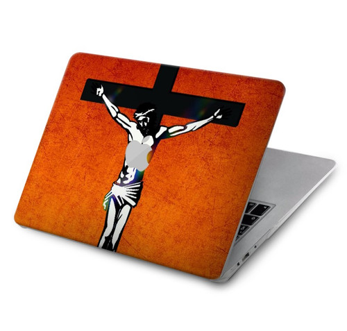 W2421 Jesus Christ On The Cross Hard Case Cover For MacBook Air 15″ (2023,2024) - A2941, A3114